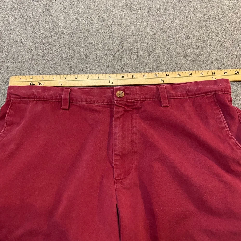 Banana Republic Aiden Short Men 36 Burgundy Red Slim Fit Chino Cotton 10